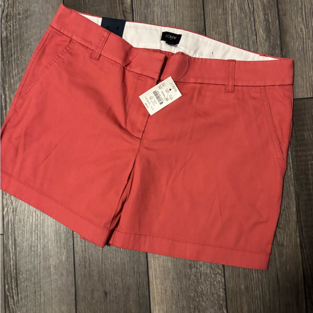 J. Crew Women's Chino 5” Inseam Color: Coral Size: 10 NWT